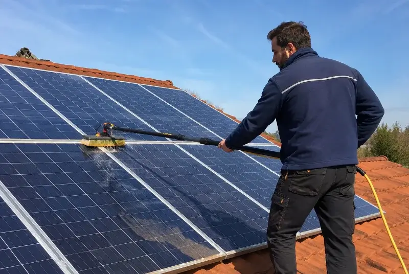 Nettoyage et entretien de panneaux solaires à la Ciotat